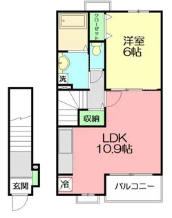 ファータ・カーザ【2階】の間取り