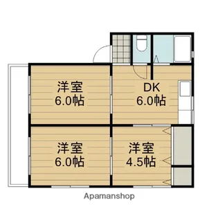 太陽ハイツ【2階】の間取り