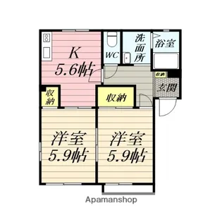 メイグランデB【1階】の間取り