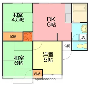 アメニティ西湘C棟【1階】の間取り