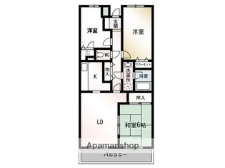 エクレール綾瀬【2階】の間取り