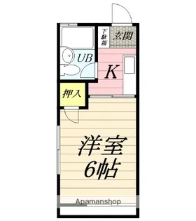 コーポ椎葉【1階】の間取り