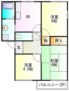 エクセルメゾン【2階】の間取り