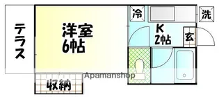 サンテラス第2【1階】の間取り