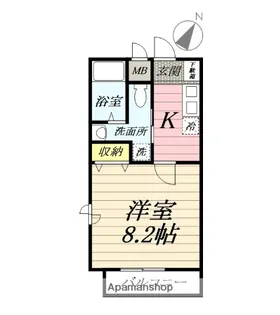 ヴェルネージュ【1階】の間取り