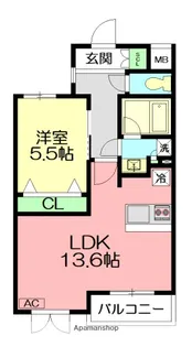 ヴィルドミール【3階】の間取り