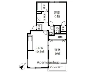 コート鵠沼【1階】の間取り