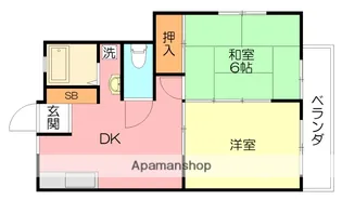 シーサイドヴィレッジ鵠沼【2階】の間取り