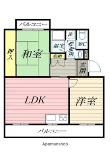 リヴェール茅ヶ崎【1階】の間取り