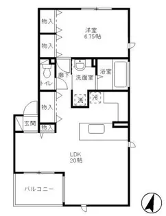 EDDI’S PLACE【2階】の間取り