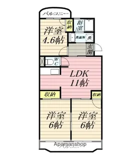 ハイムパストラル【2階】の間取り
