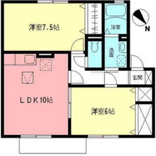 サンローズ鵠沼C【1階】の間取り