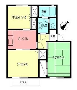 グランメールA【1階】の間取り
