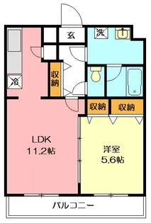チャコールヴィラ【101号室】の間取り