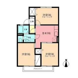 クレールシャトル【1階】の間取り