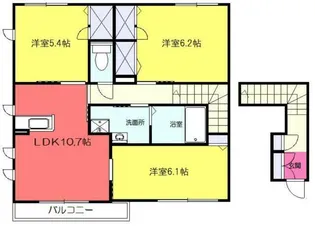 ベルフラワーB【2階】の間取り