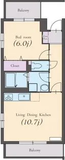 サングレースⅠ【3階】の間取り