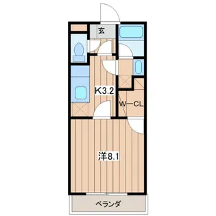 ヴァンクラージュ【0210号室】の間取り