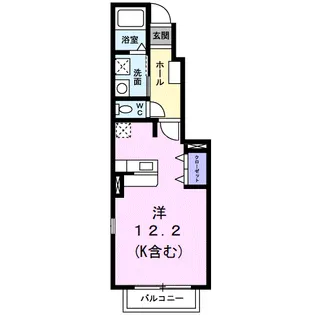 ベルコリーヌ【1階】の間取り