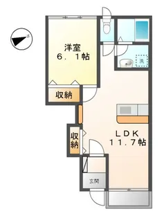 サザンウェイブ湘南【1階】の間取り