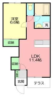 パラディ【1階】の間取り