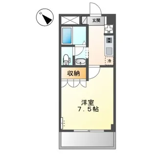 シャン・デ・フルール【3階】の間取り