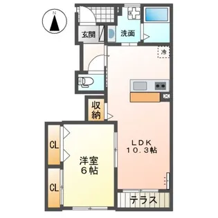 ハイムJ【1階】の間取り