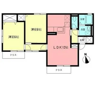 ブルメゾン【1階】の間取り