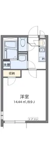 クレイノBROOKⅡ【201号室】の間取り