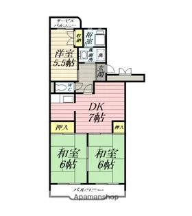 エクレール西湘【2階】の間取り