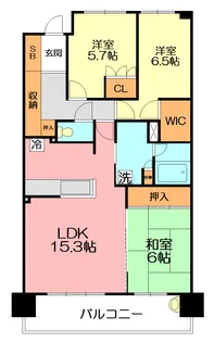 サーパス鴨宮【0409号室】の間取り