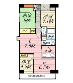 CITY21【6階】の間取り