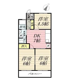 アークヒル湘南【2階】の間取り