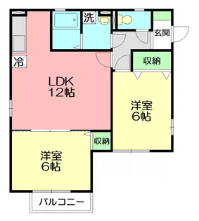 アムール北鎌倉【201号室】の間取り