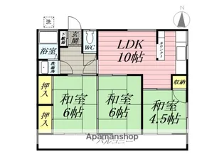 第2有宏荘【2階】の間取り
