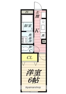 1Kの間取り画像