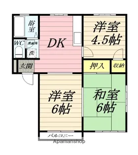 アーバンハイツYAMATO【2階】の間取り