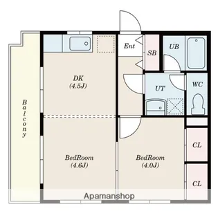 マイキャッスル桜ヶ丘【3階】の間取り