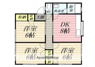 コーポキャッスル【2階】の間取り