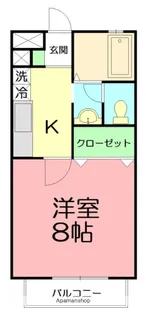 アビターレS【1階】の間取り
