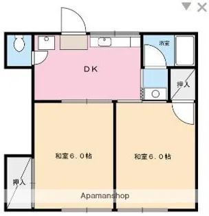 芦谷シオン【2階】の間取り