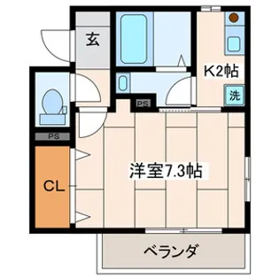 クレール湘南【3階】の間取り