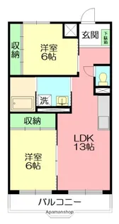 パノラマハイツ秋山【2階】の間取り