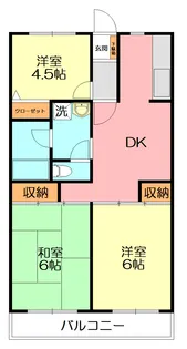 パークサイドマンション【3階】の間取り