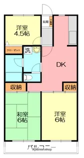 パークサイドマンション【2階】の間取り