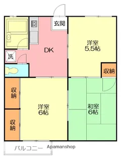 妙見サンハイツ【2階】の間取り