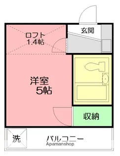 1Kの間取り画像