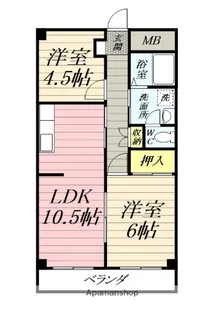 カインド不二№2【2階】の間取り