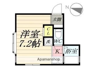 ハイライフ石上【1階】の間取り