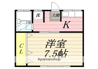 アパルト湘南【1階】の間取り